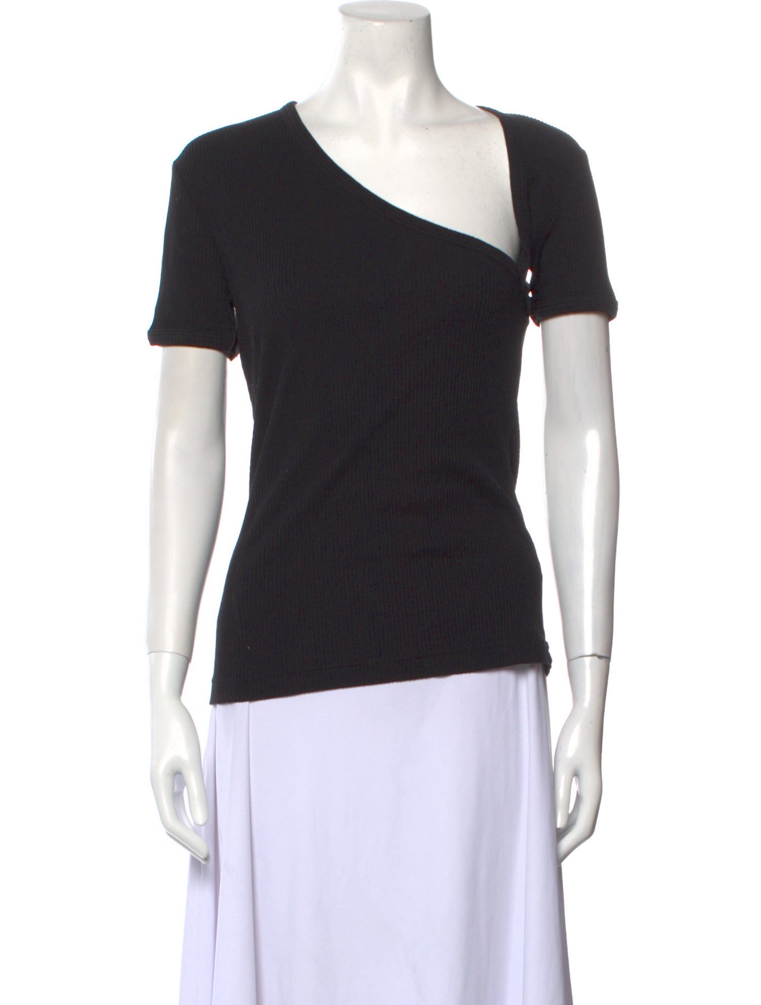 John Elliott Asymmetrical Short Sleeve T-Shirt