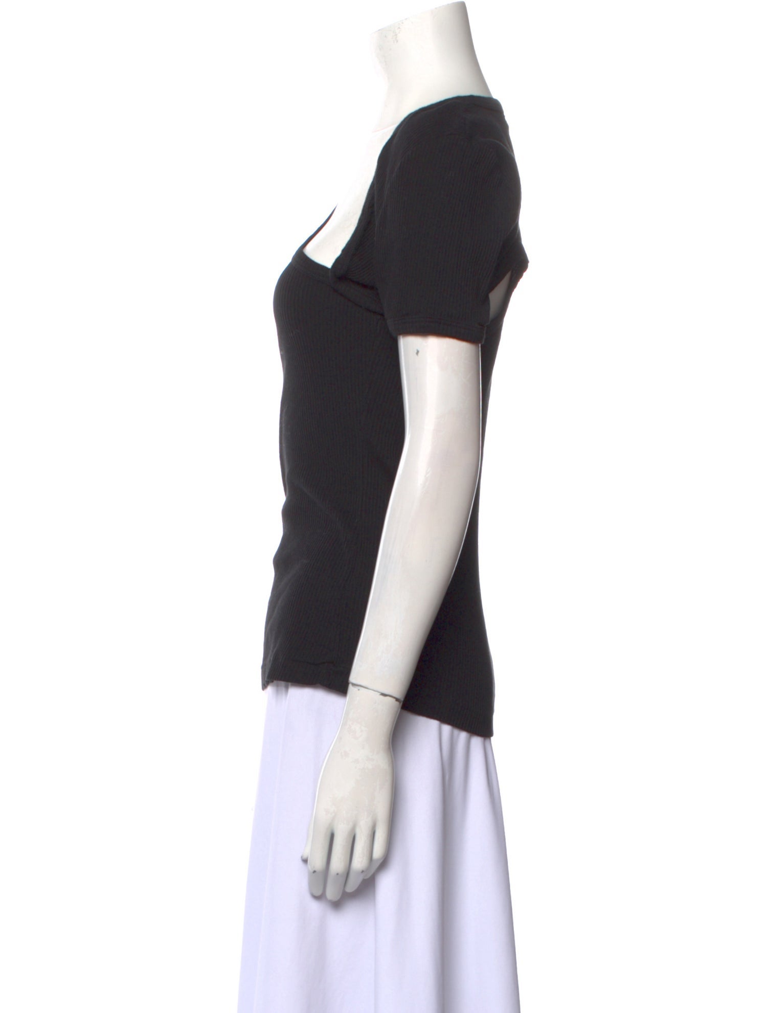 John Elliott Asymmetrical Short Sleeve T-Shirt
