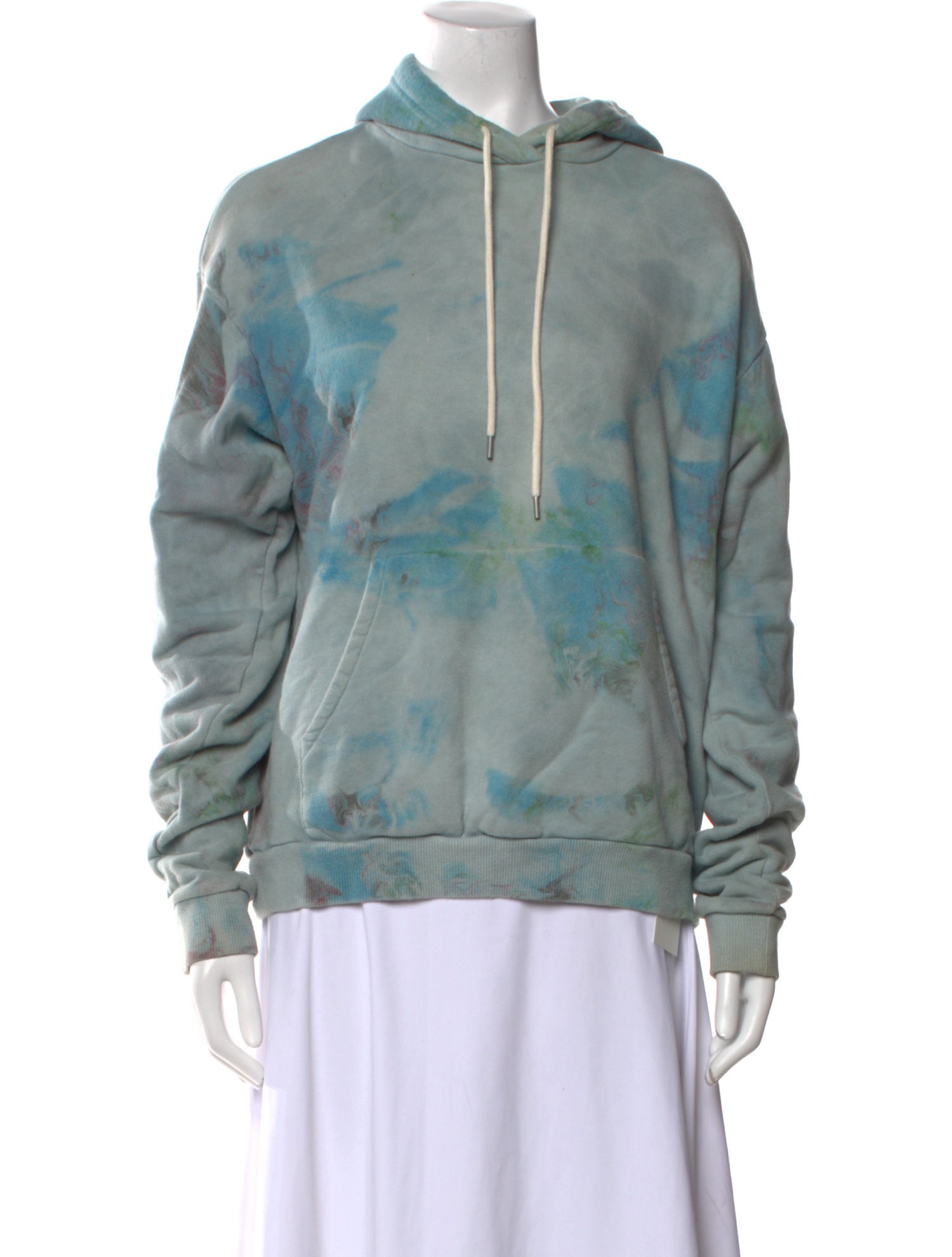 John Elliott Tie-Dye Print Crew Neck Sweatshirt