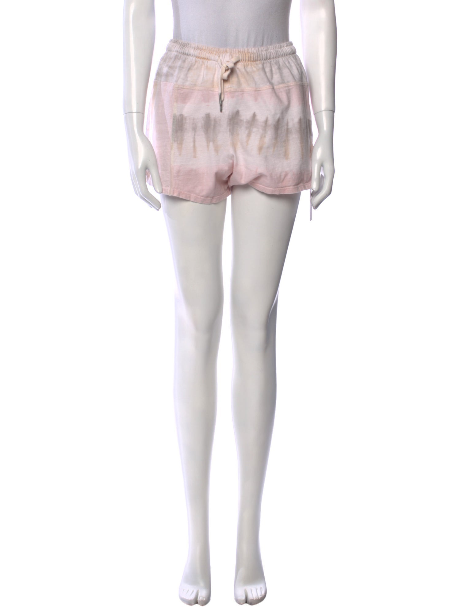 John Elliott Tie-Dye Print Mini Shorts