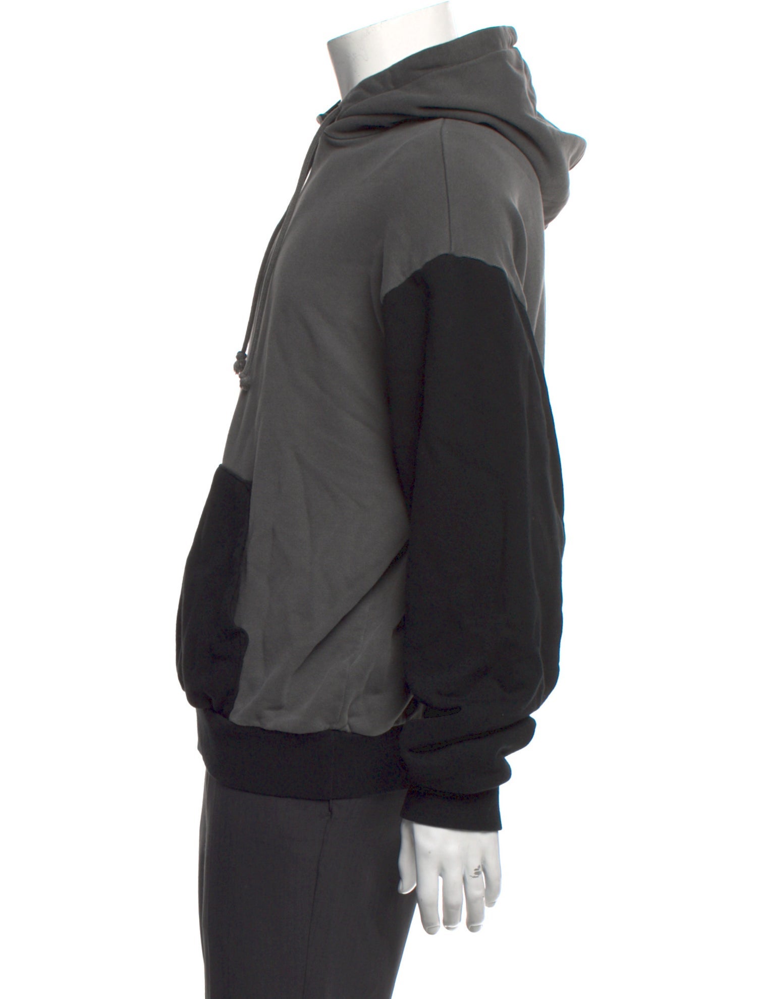 John Elliott Colorblock Pattern Crew Neck Hoodie