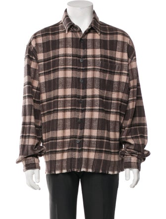 John Elliott Plaid Print Jacket