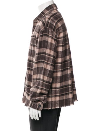 John Elliott Plaid Print Jacket