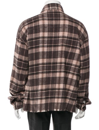 John Elliott Plaid Print Jacket