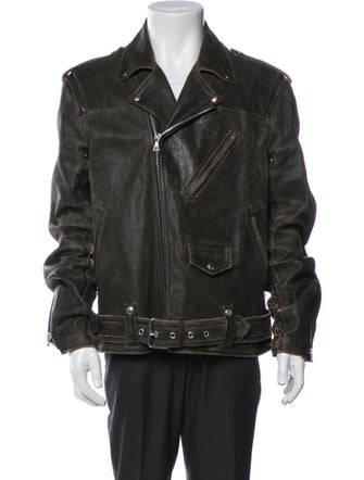 John Elliott Leather Moto Jacket