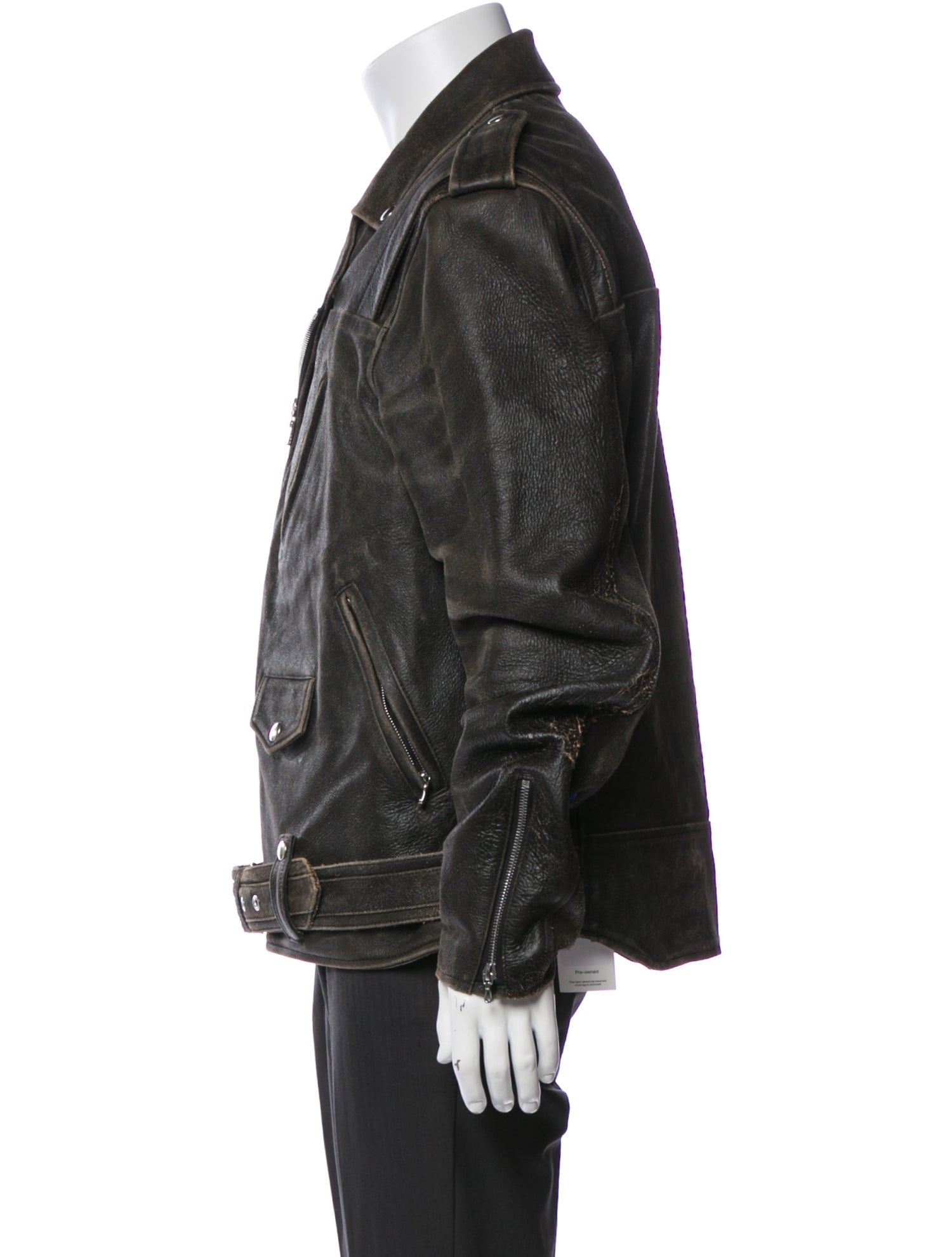 John Elliott Leather Moto Jacket