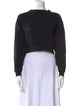 John Elliott Bateau Neckline Long Sleeve Crop Top