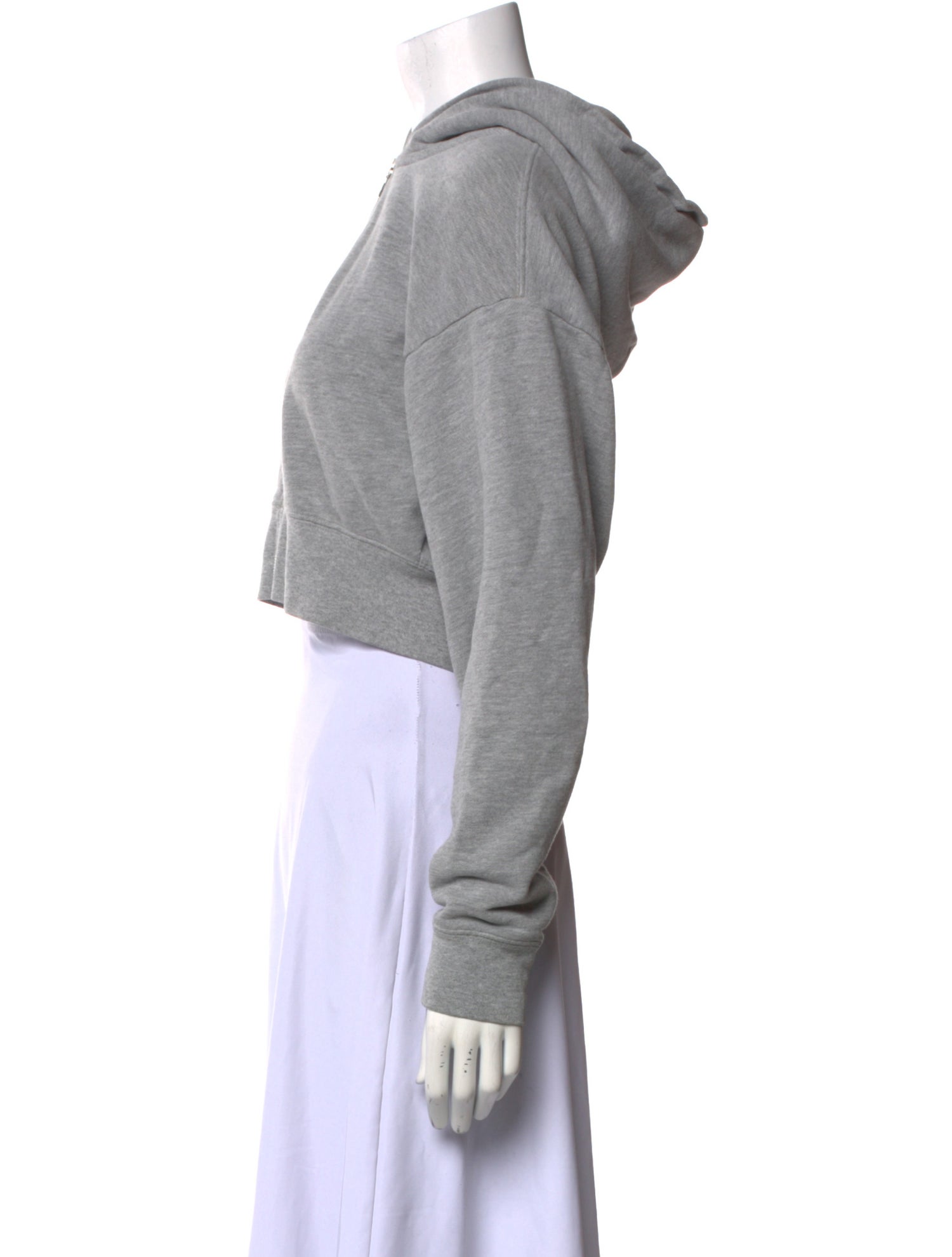 John Elliott V-Neck Long Sleeve Crop Top