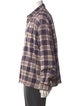 John Elliott Plaid Print Long Sleeve Shirt
