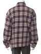John Elliott Plaid Print Long Sleeve Shirt