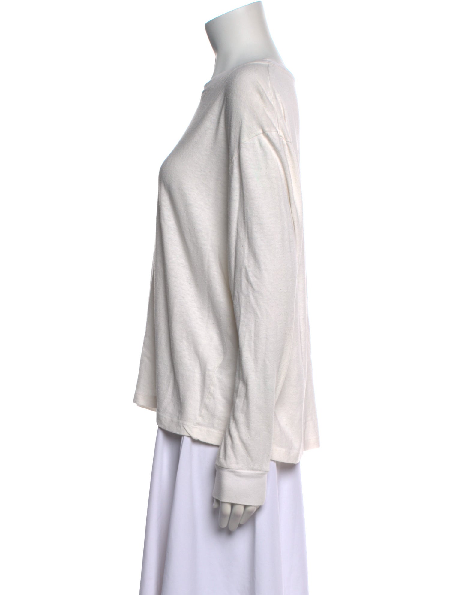 John Elliott Silk Scoop Neck Sweatshirt