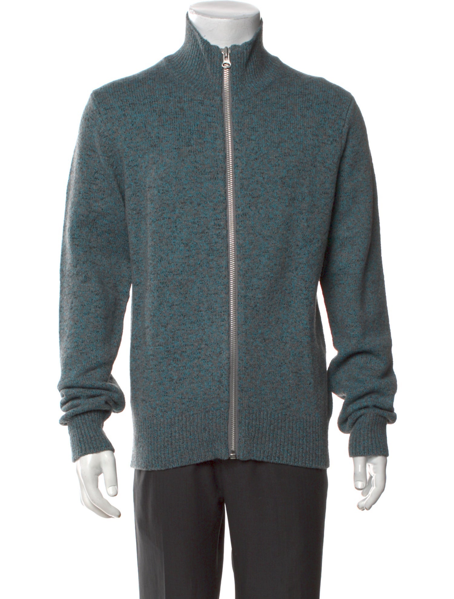 John Elliott Mock Neck Long Sleeve Cardigan