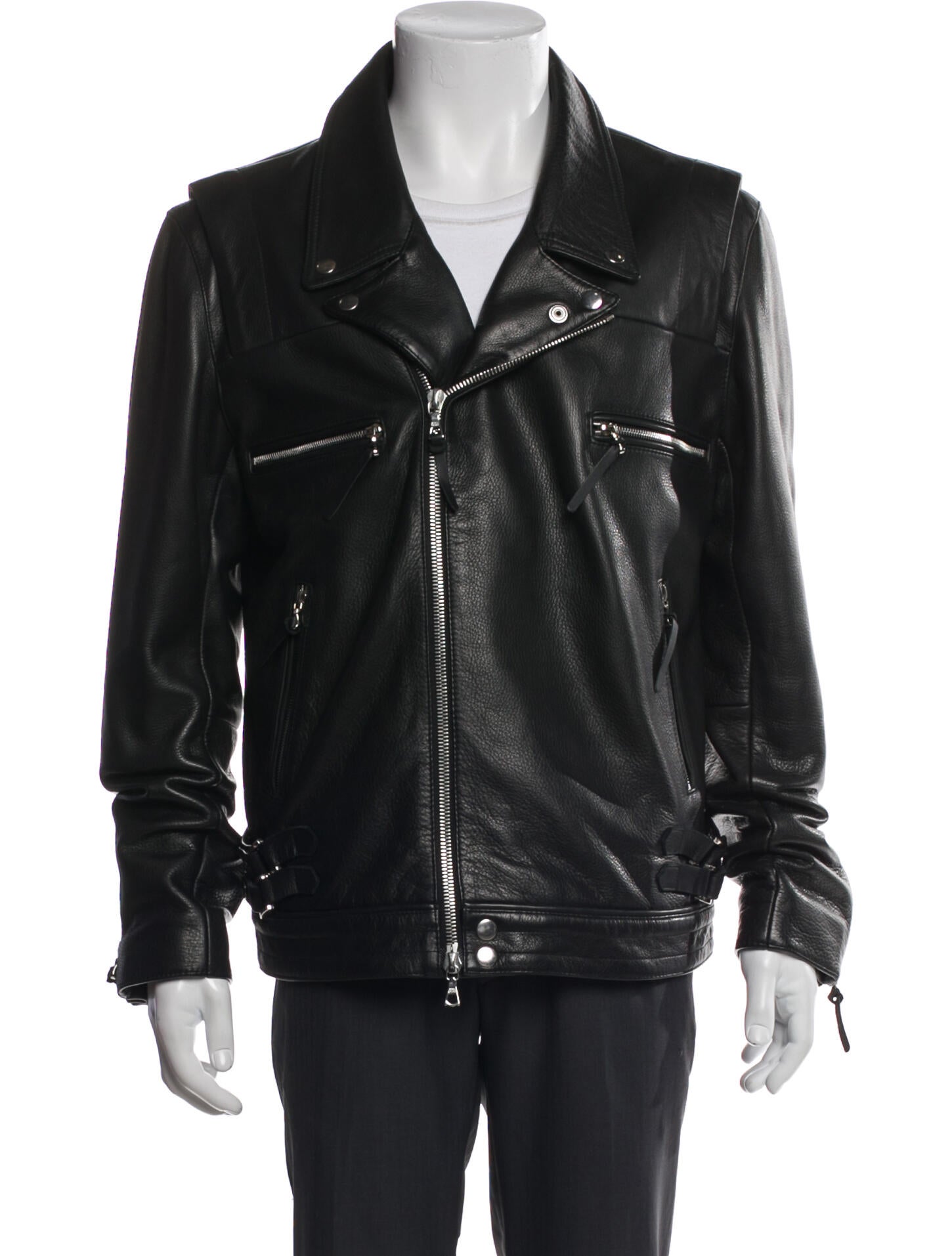John Elliott Leather Moto Jacket