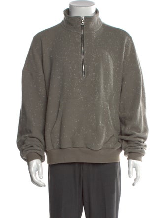 John Elliott Wool Mock Neck Sweatshirt