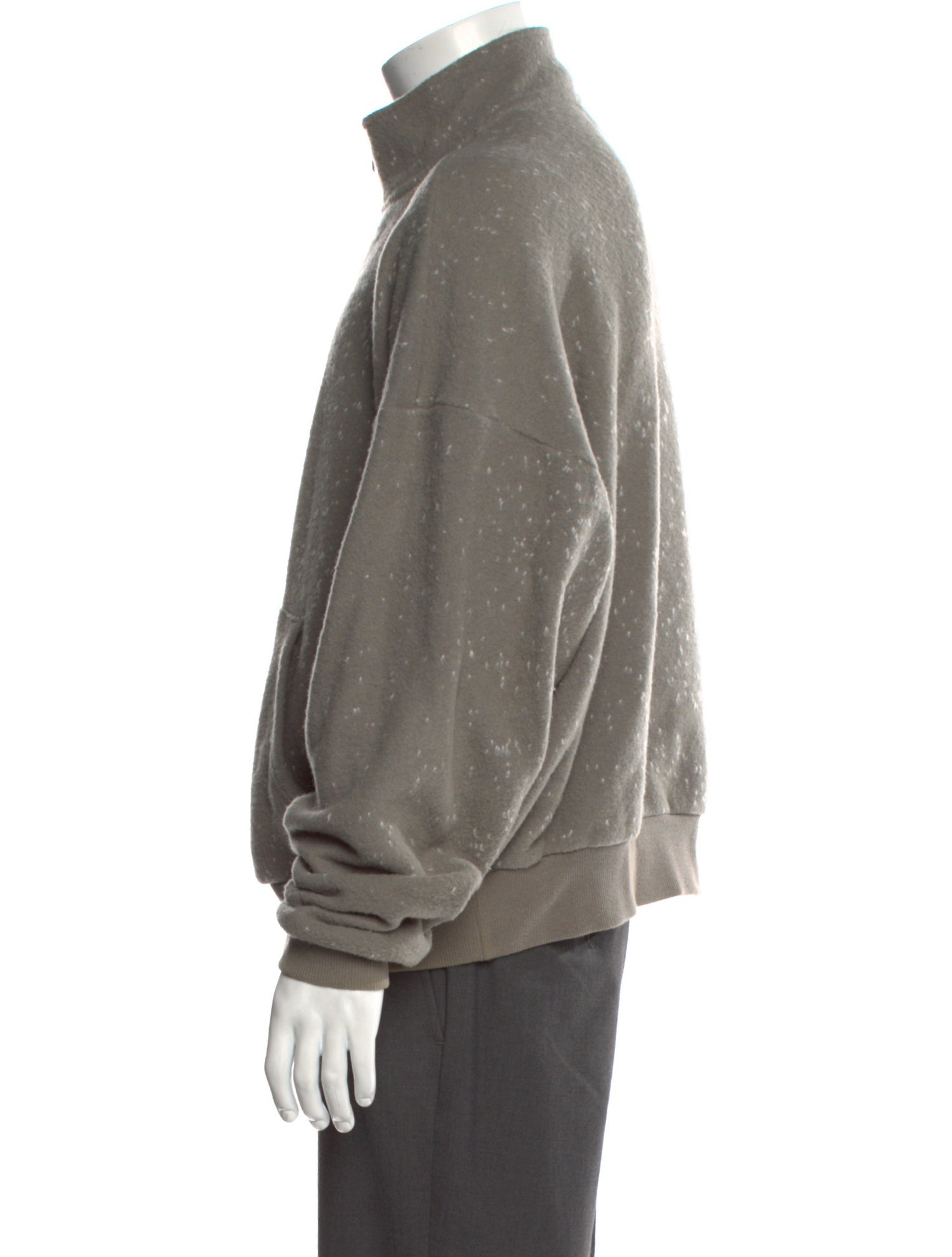 John Elliott Wool Mock Neck Sweatshirt