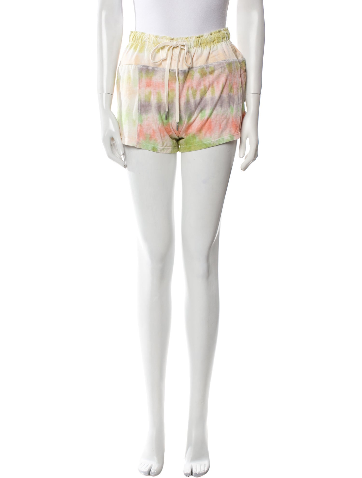 John Elliott Tie-Dye Print Mini Shorts w/ Tags