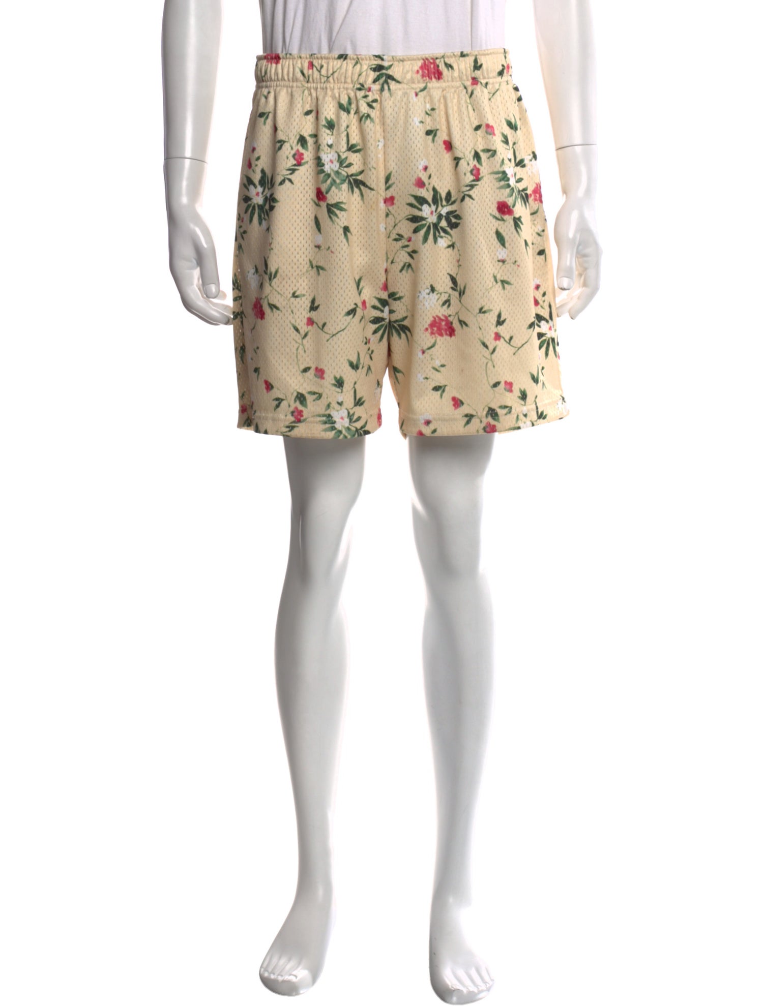 John Elliott Floral Print Jogger Shorts