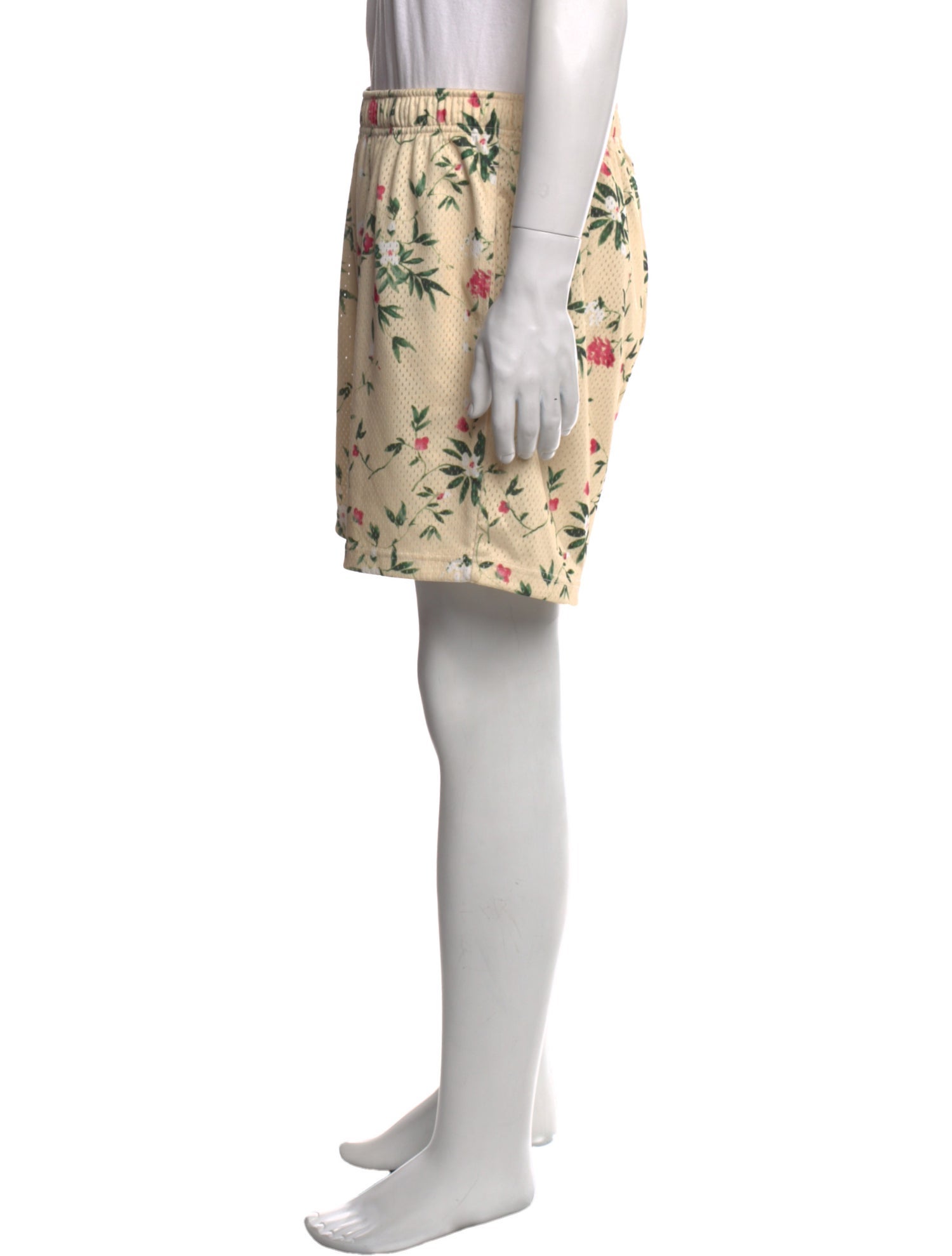 John Elliott Floral Print Jogger Shorts