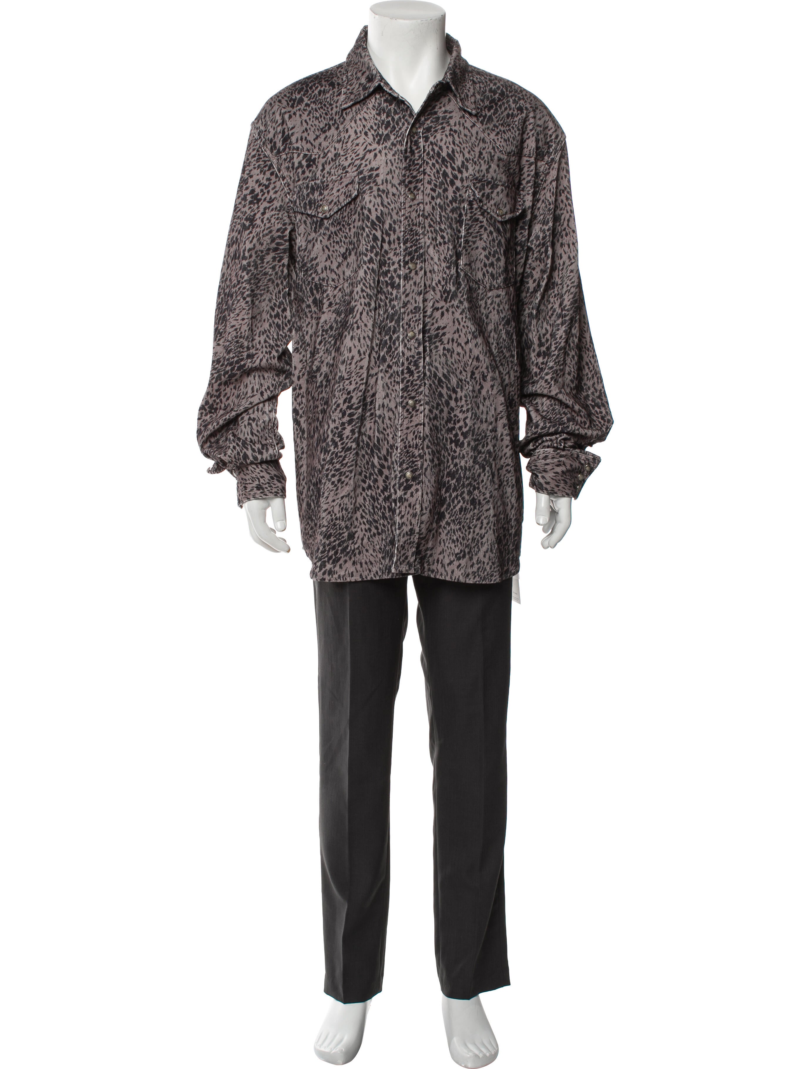John Elliott Animal Print Overcoat