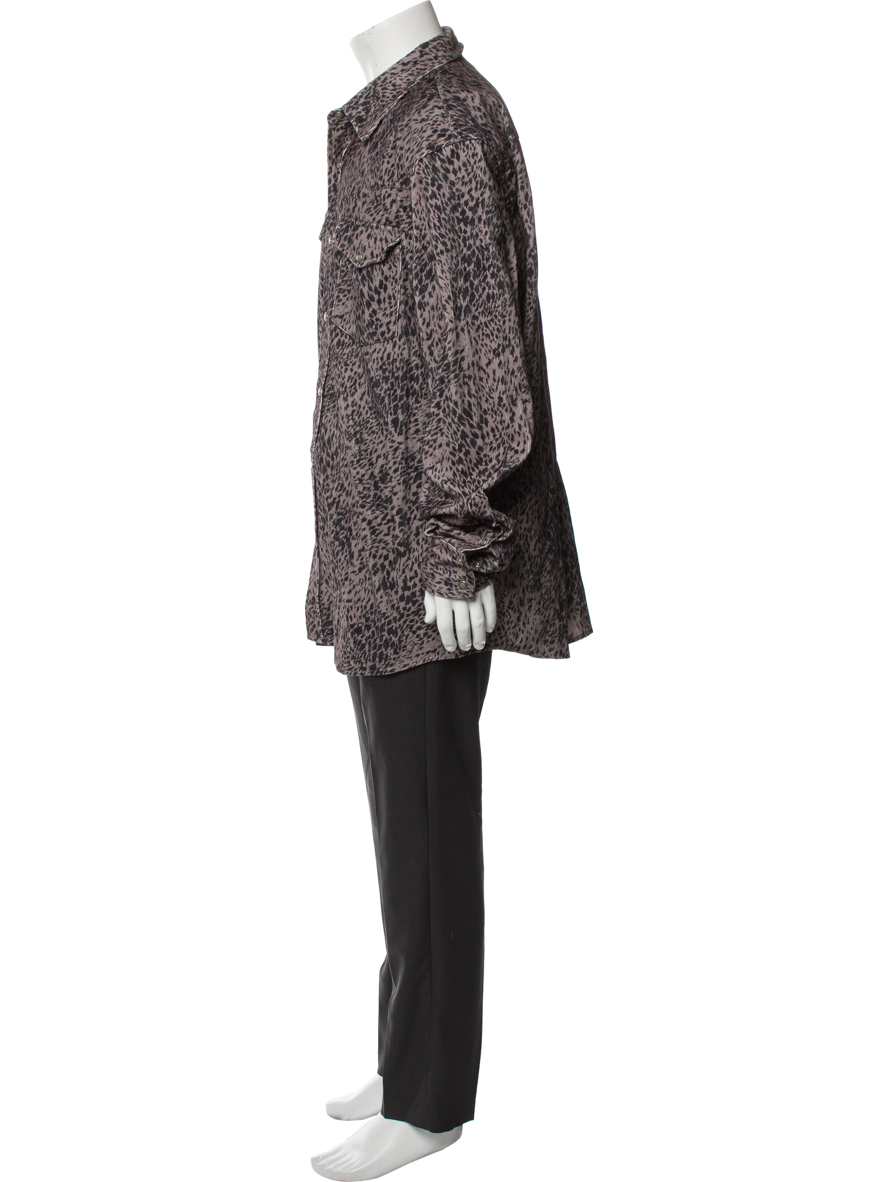 John Elliott Animal Print Overcoat