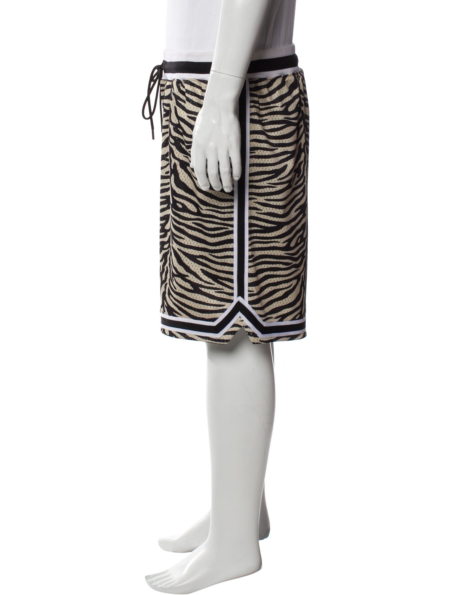 John Elliott Striped Jogger Shorts