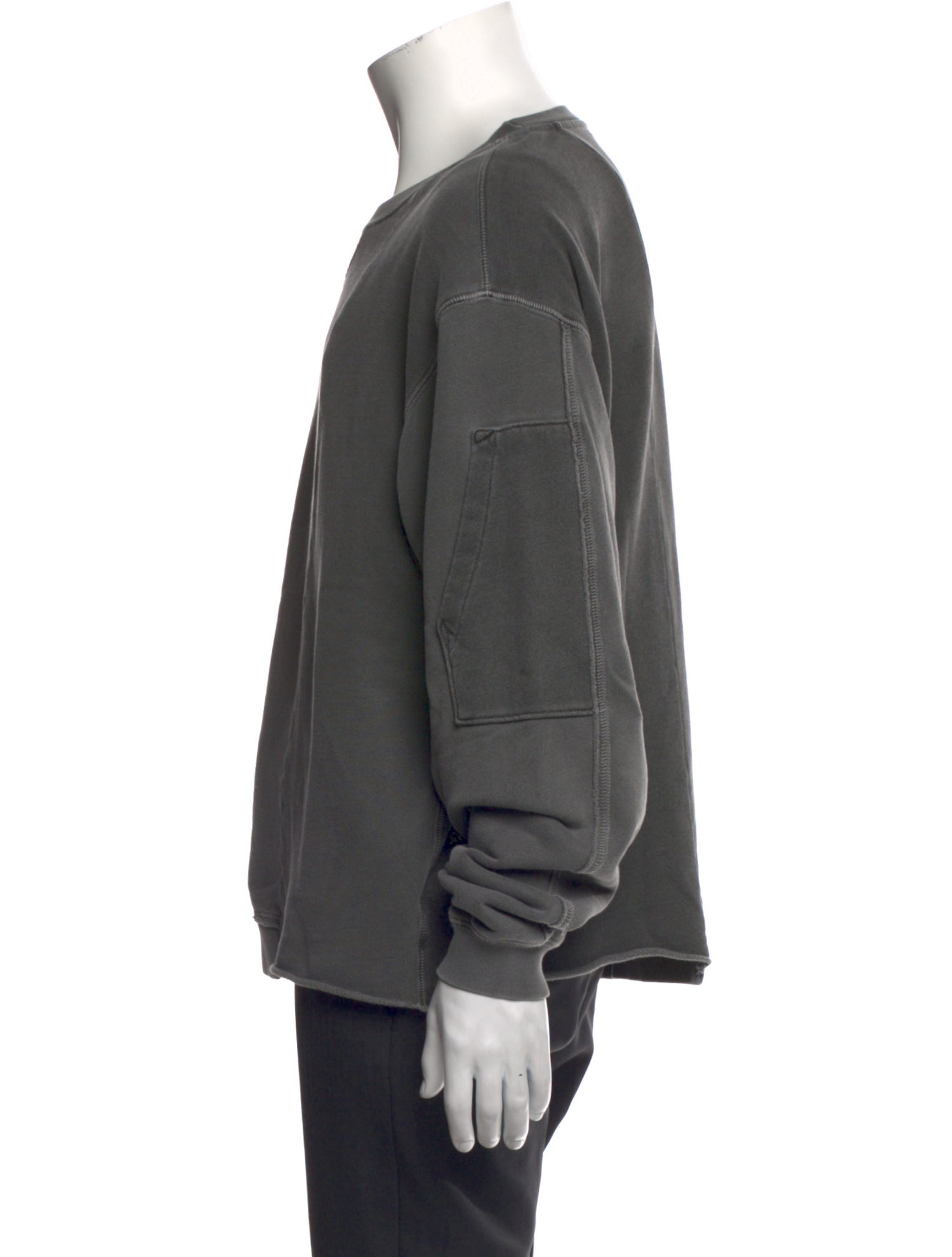 John Elliott Crew Neck Long Sleeve Sweatshirt