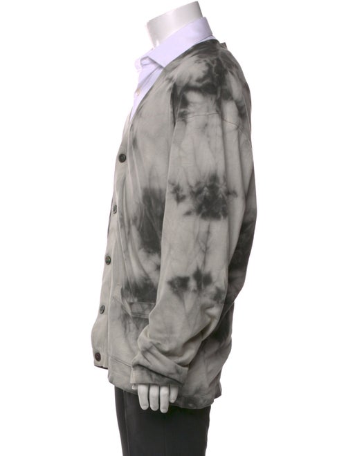 John Elliott Tie-Dye Print V-Neck Cardigan