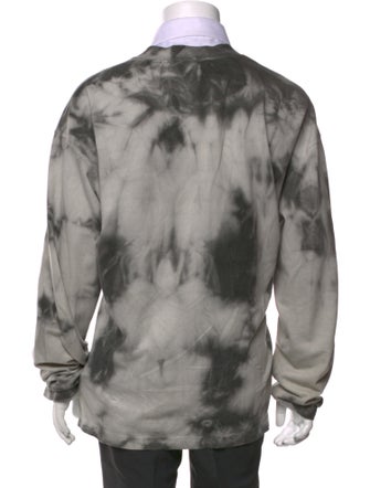 John Elliott Tie-Dye Print V-Neck Cardigan
