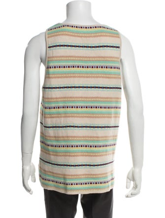 John Elliott Striped Scoop Neck Sweater Vest