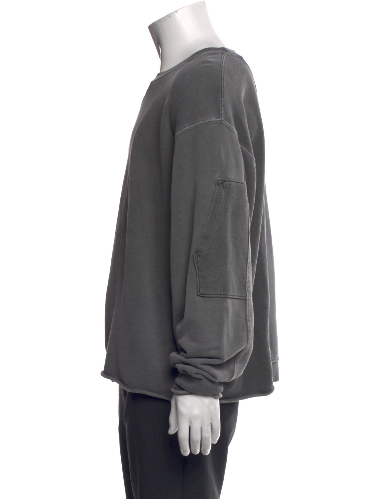 John Elliott Crew Neck Long Sleeve Sweatshirt