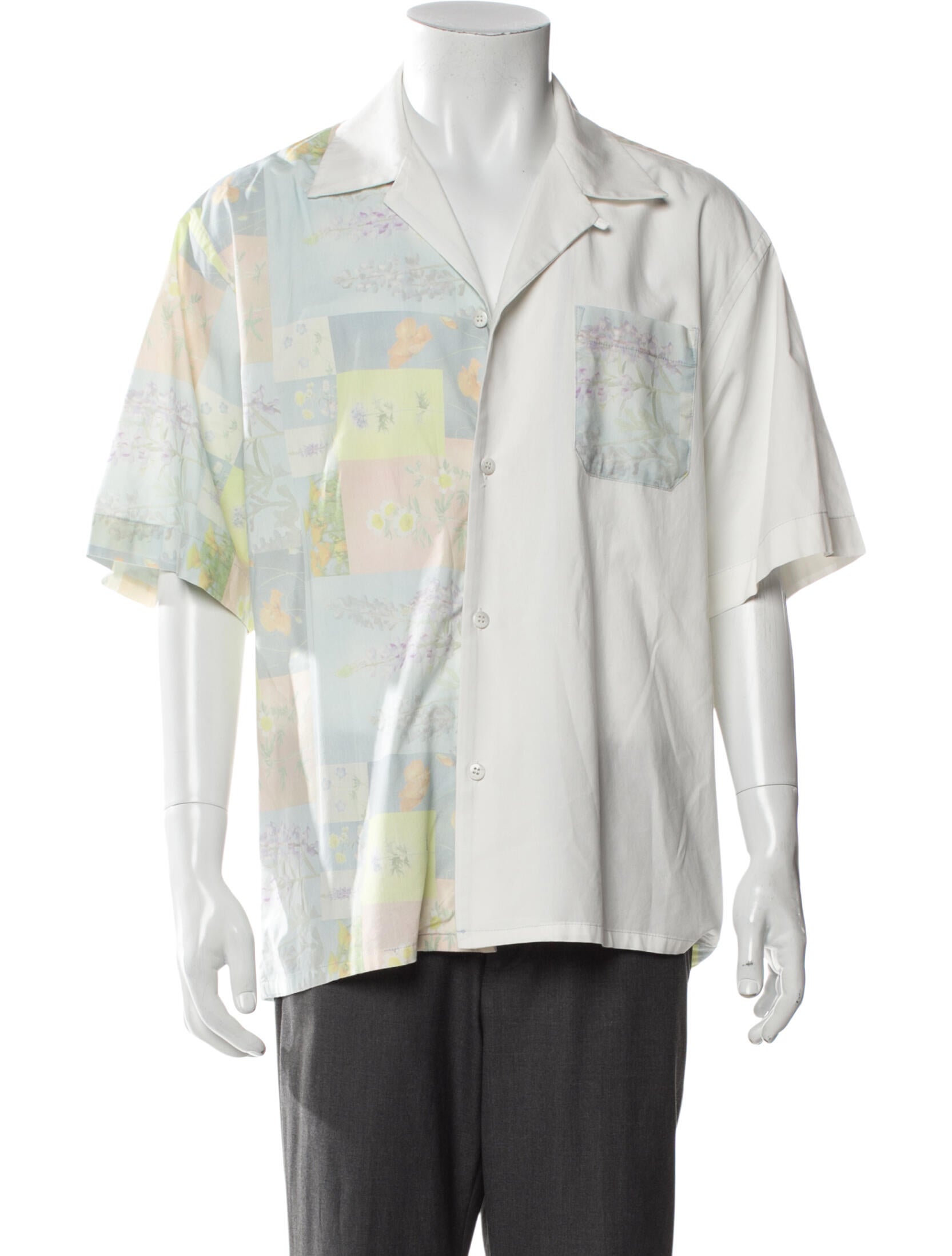 John Elliott Short Sleeve Tuxedo Shirt