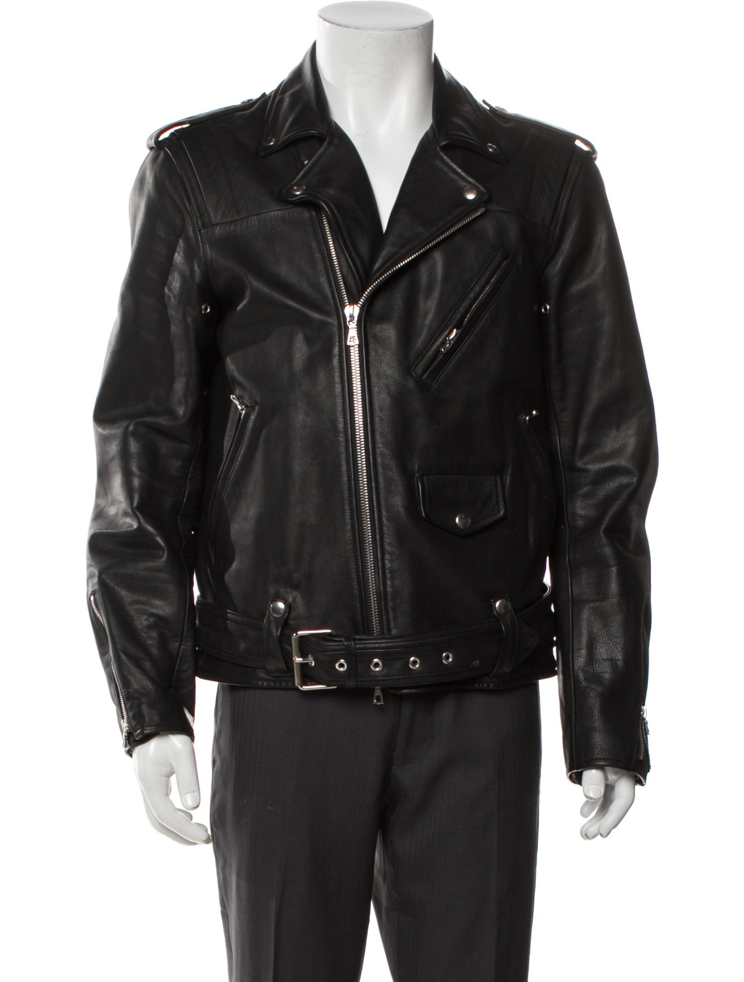 John Elliott Leather Moto Jacket