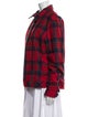 John Elliott Wool Plaid Print Jacket