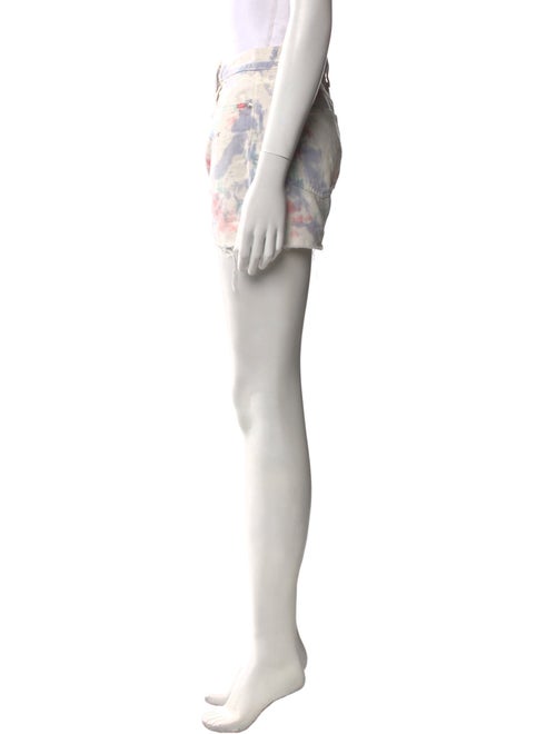 John Elliott Tie-Dye Print Mini Shorts