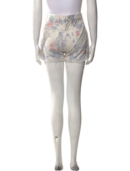 John Elliott Tie-Dye Print Mini Shorts