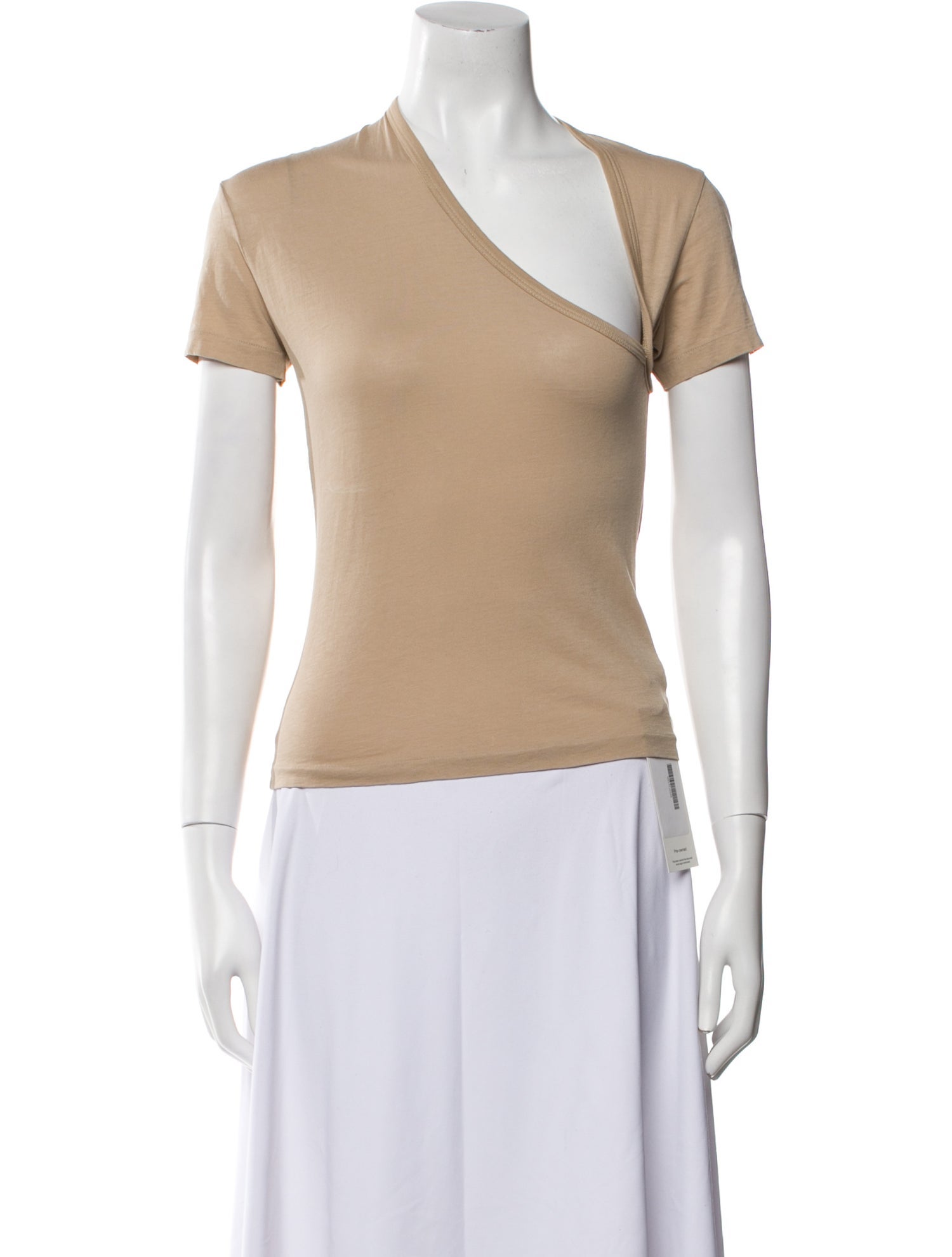 John Elliott Asymmetrical Short Sleeve Top