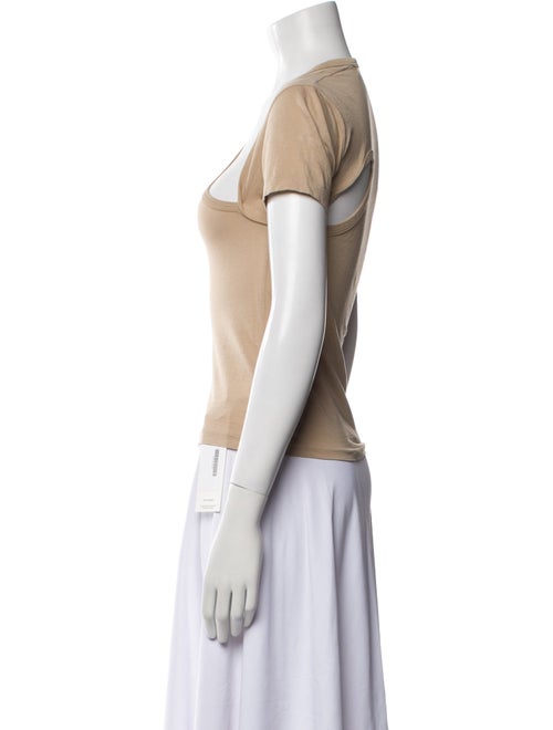 John Elliott Asymmetrical Short Sleeve Top