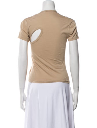 John Elliott Asymmetrical Short Sleeve Top