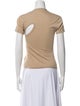 John Elliott Asymmetrical Short Sleeve Top