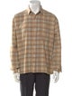 John Elliott Plaid Print Long Sleeve Shirt
