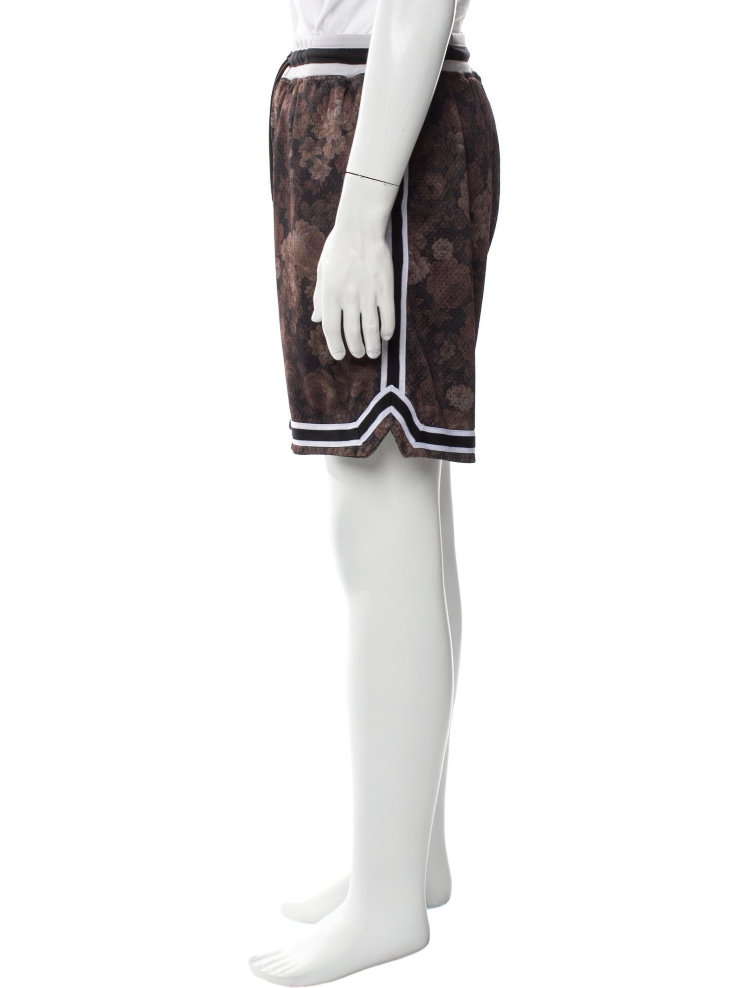 John Elliott Striped Jogger Shorts