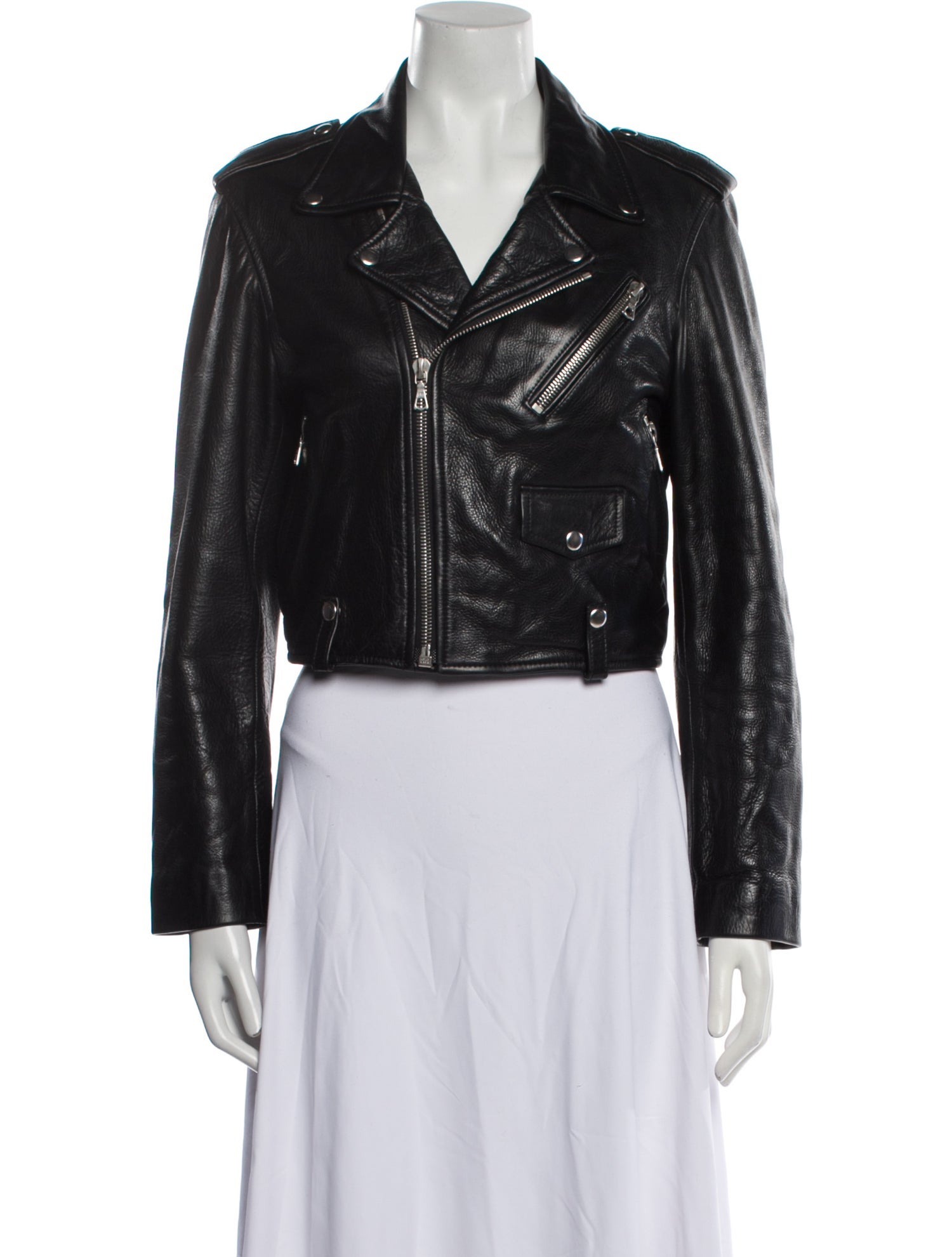 John Elliott Leather Biker Jacket