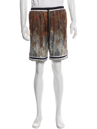 John Elliott Tie-Dye Print Athletic Shorts
