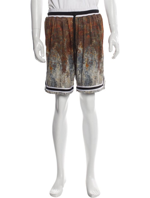 John Elliott Tie-Dye Print Athletic Shorts