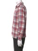 John Elliott Plaid Print Long Sleeve Shirt