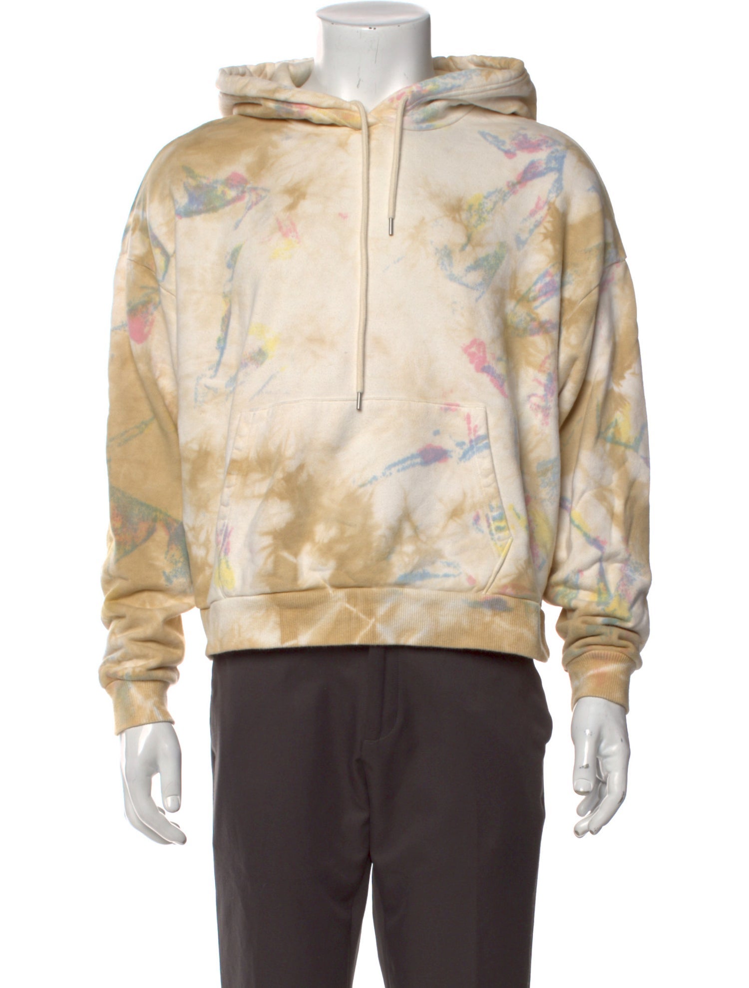 John Elliott Tie-Dye Print Crew Neck Hoodie