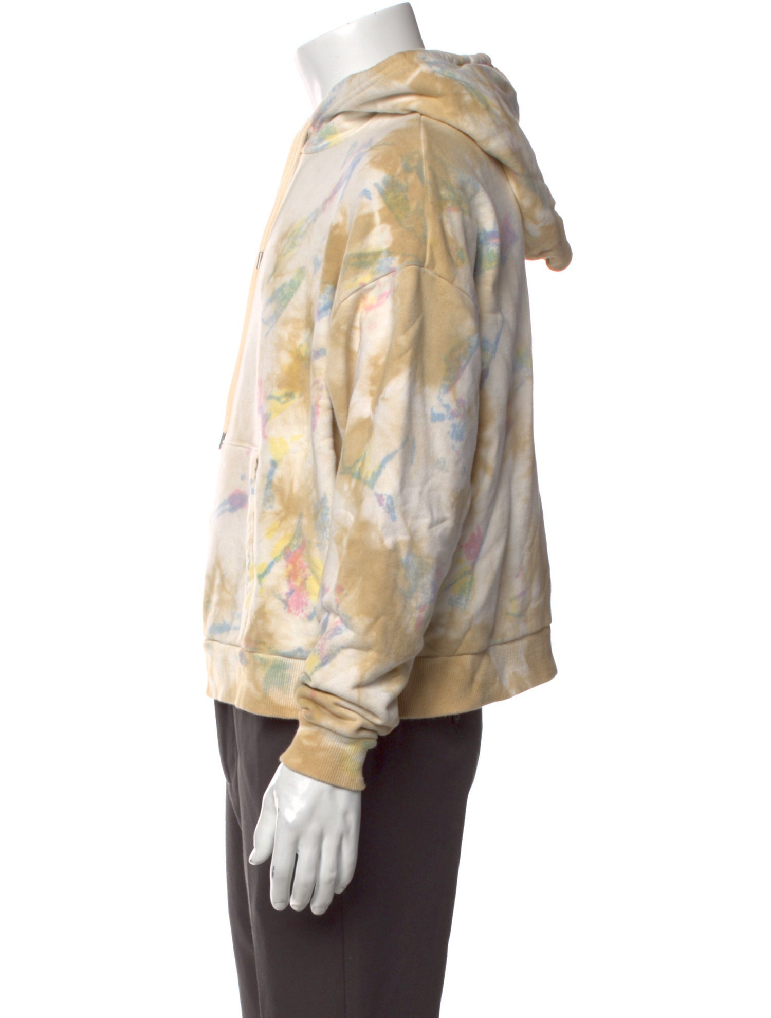 John Elliott Tie-Dye Print Crew Neck Hoodie