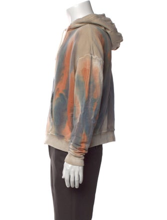 John Elliott Tie-Dye Print Crew Neck Hoodie