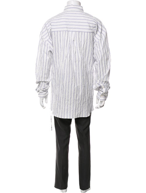 John Elliott Striped Long Sleeve Dress Shirt