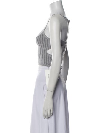 John Elliott Wool Striped Crop Top